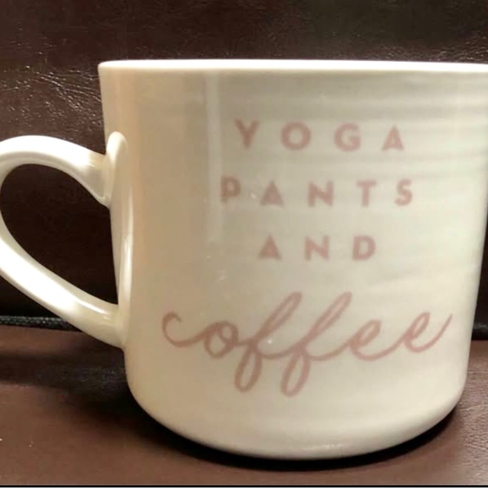 Opalhouse “Yoga Pants and Coffee” Stoneware 16 Oz Mug